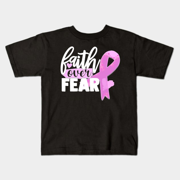 Faith over Fear Kids T-Shirt by MonarchGraphics